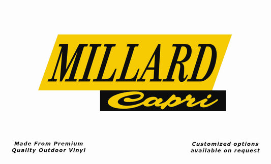 Millard Capri in yellow and black.