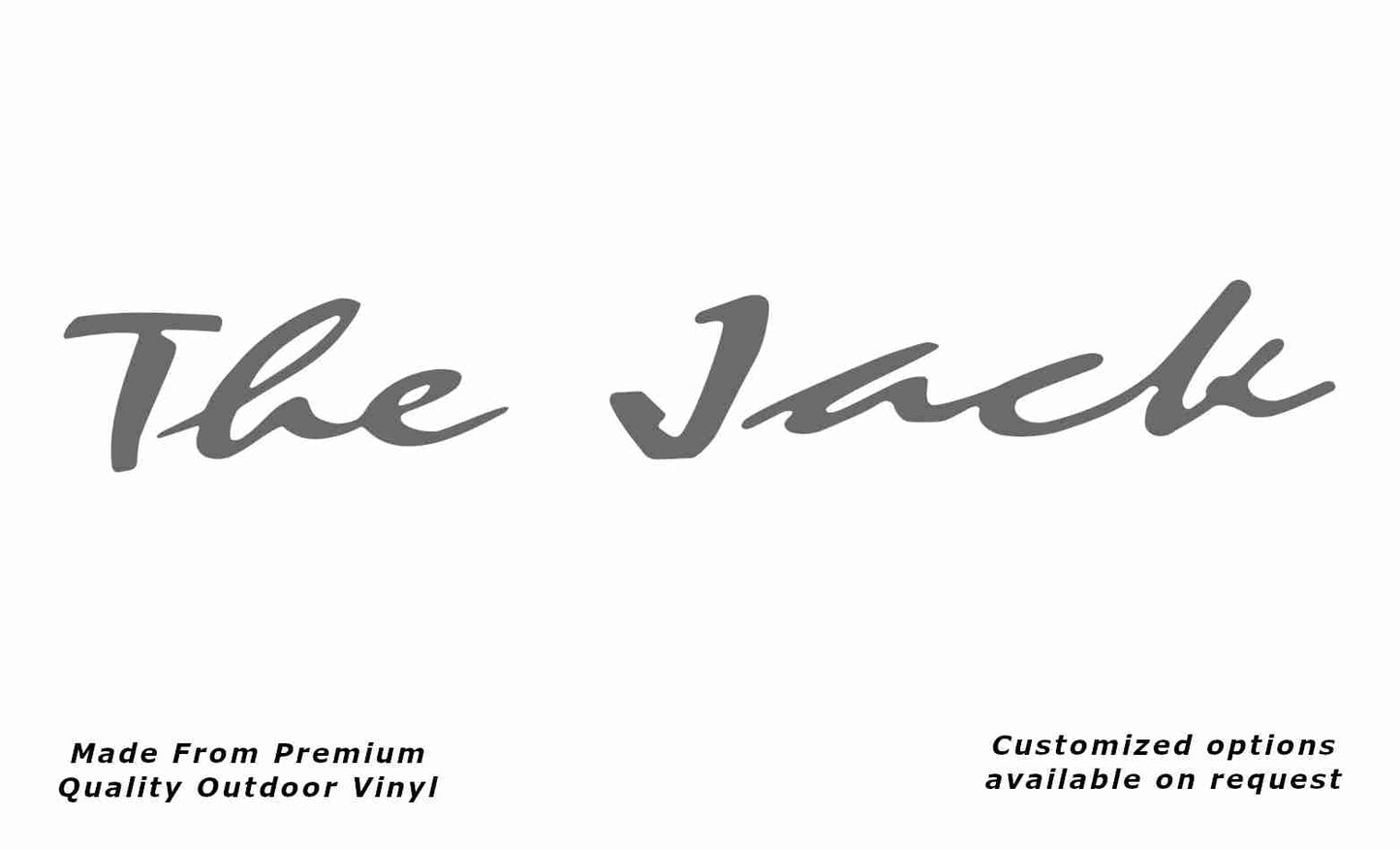 Avan the jack caravan replacement vinyl decal sticker in silver grey.