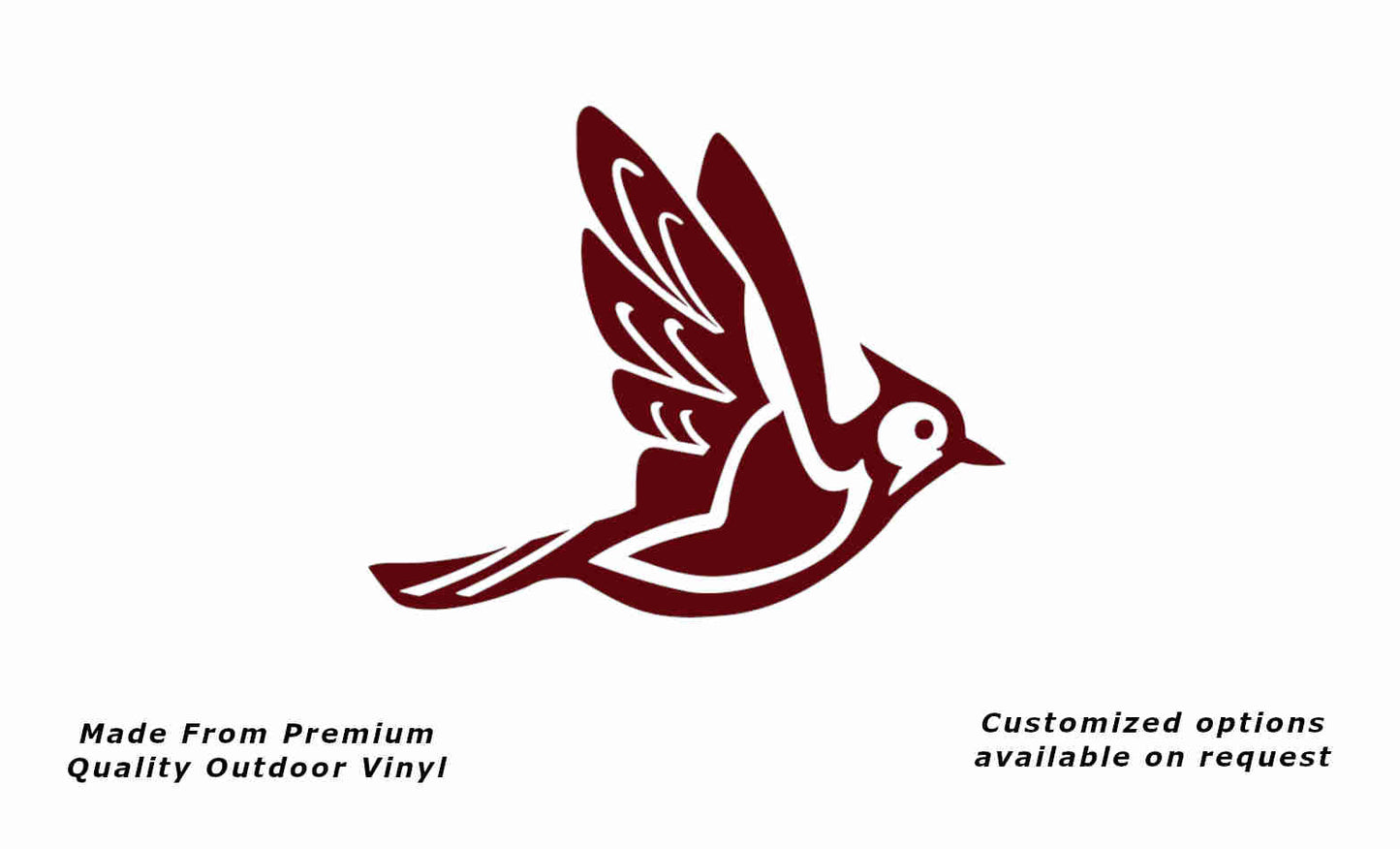 Jayco 1990s bird v1 right caravan replacement vinyl decal sticker in purple red.