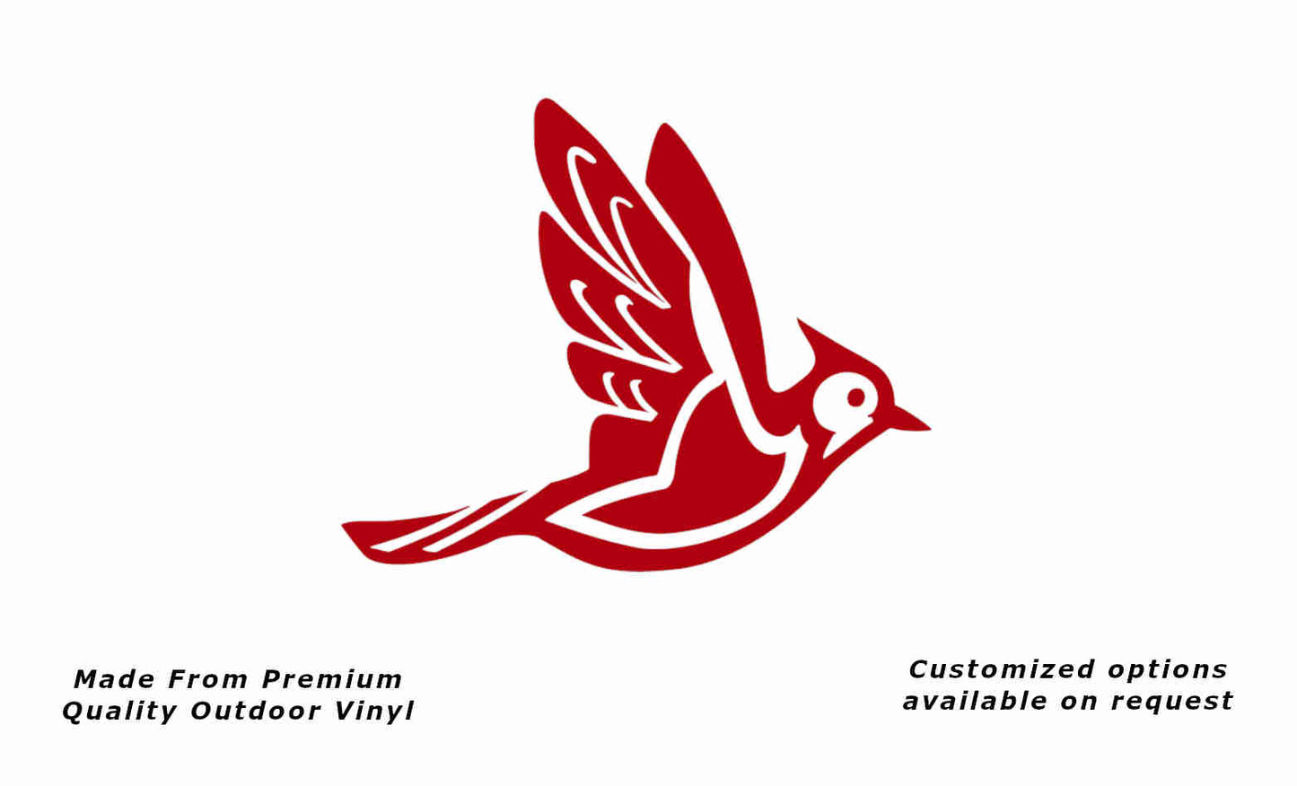 Jayco 1990s bird v1 right caravan replacement vinyl decal sticker in red.