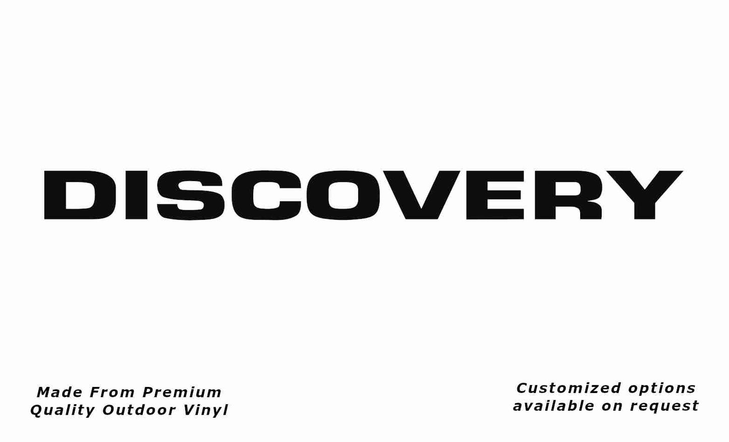 Jayco discovery 2010 caravan replacement vinyl decal sticker in black.