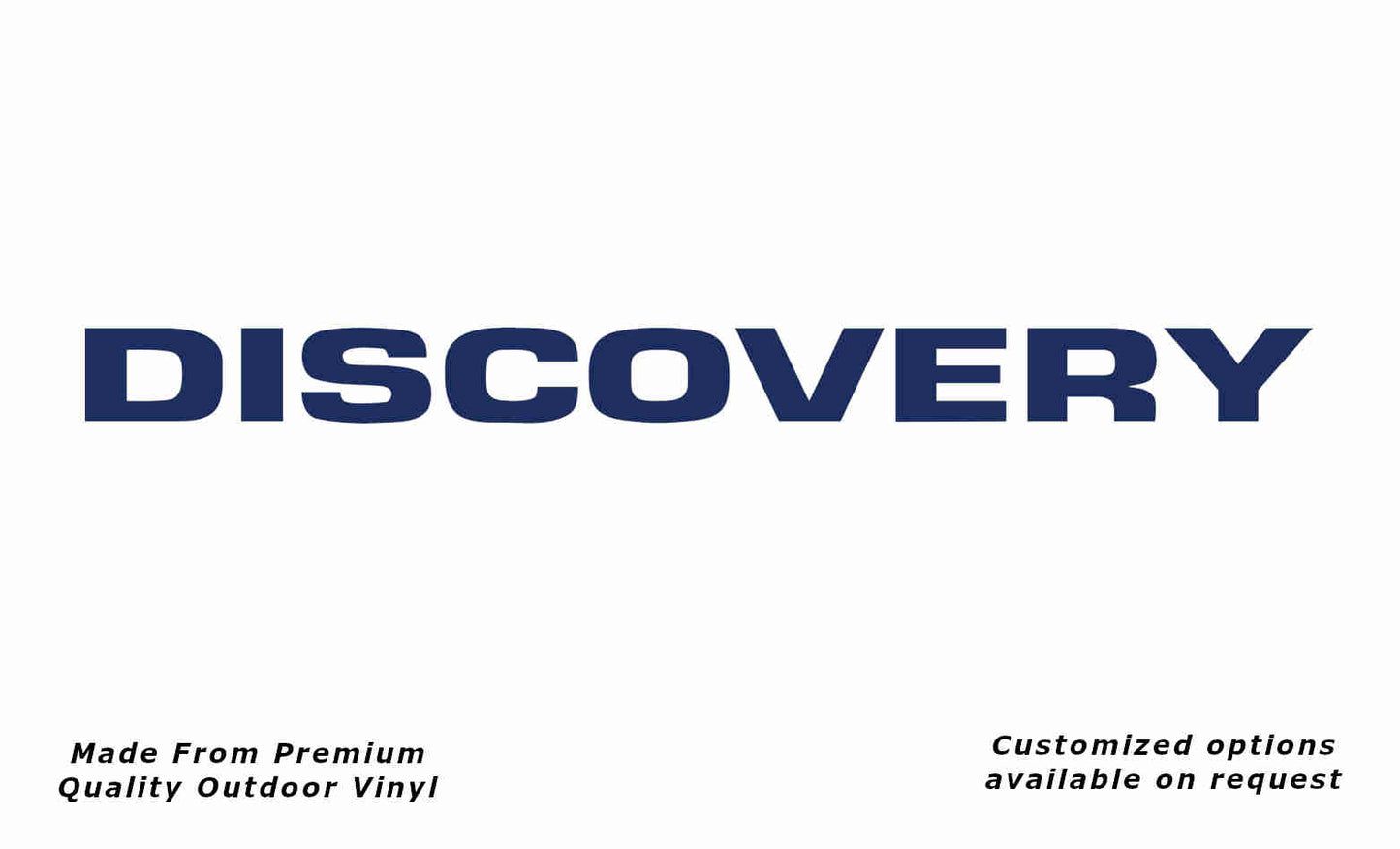 Jayco discovery 2010 caravan replacement vinyl decal sticker in dark blue.