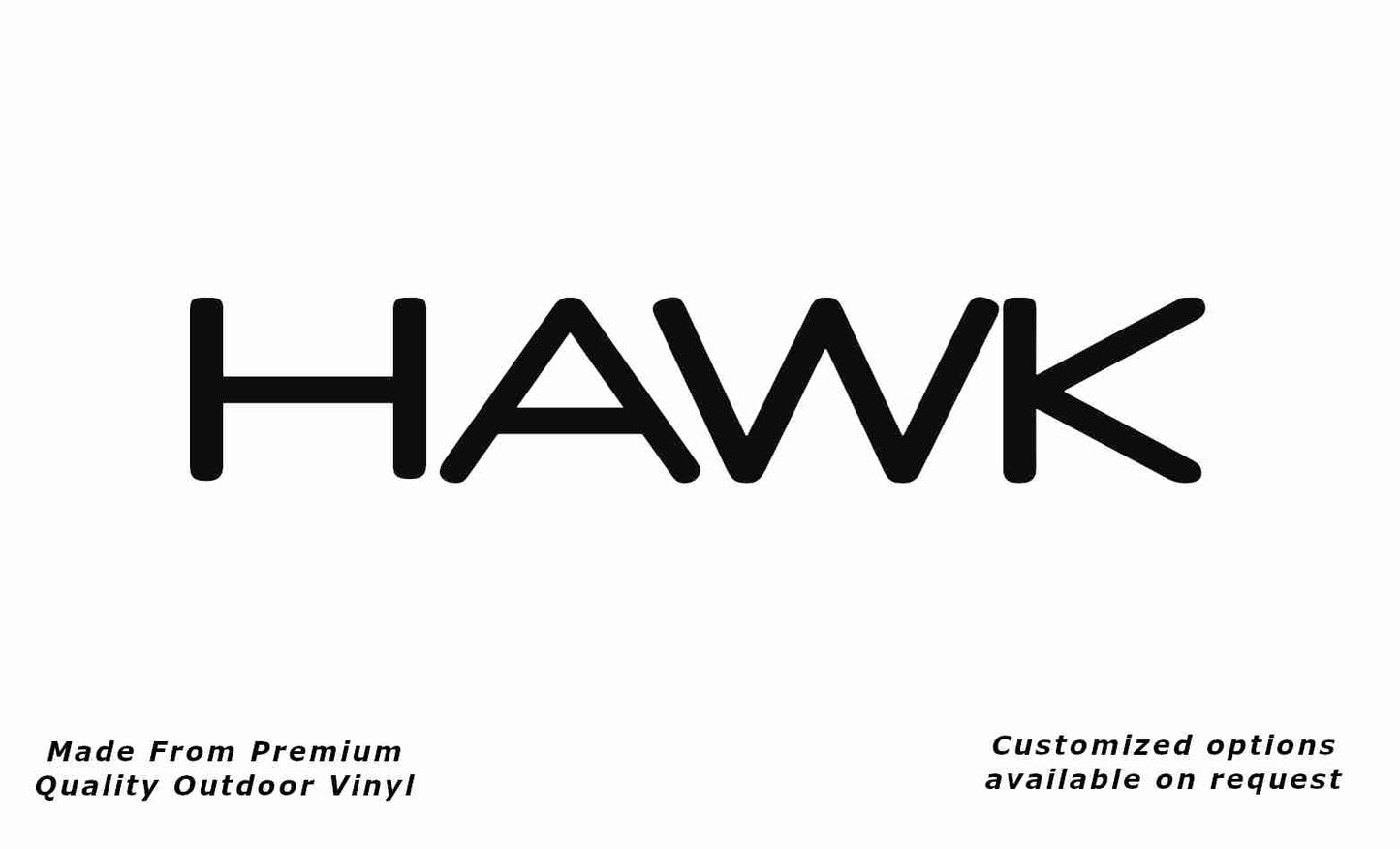 Jayco hawk 2015 caravan replacement vinyl decal in black.