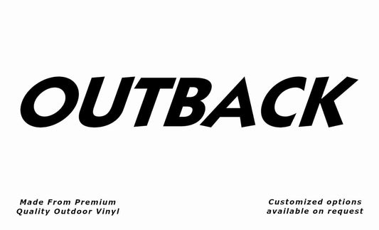 Jayco outback 2002 caravan replacement vinyl decal sticker in black.