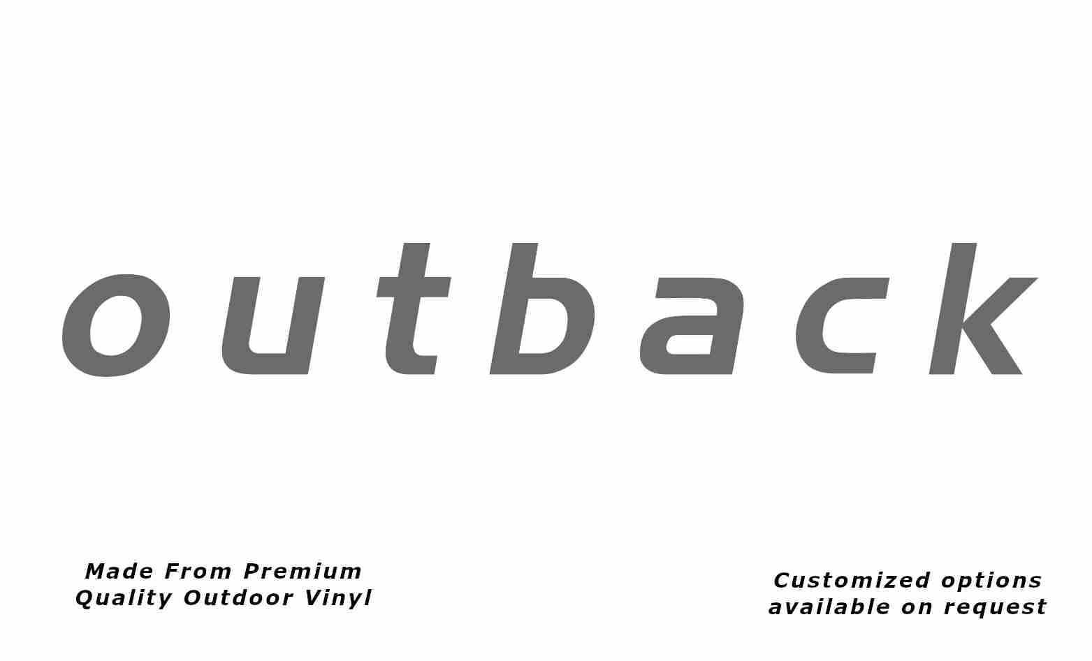 Jayco outback 2007 caravan vinyl replacement decal sticker in silver grey.