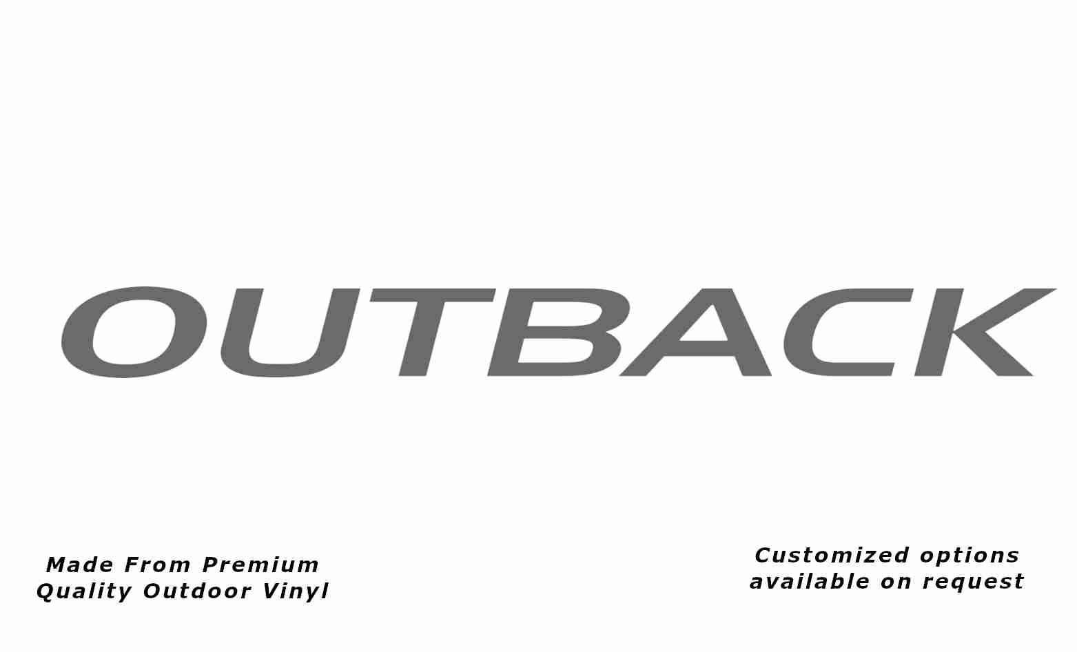 Jayco outback 2008 caravan replacement vinyl decal in silver grey.