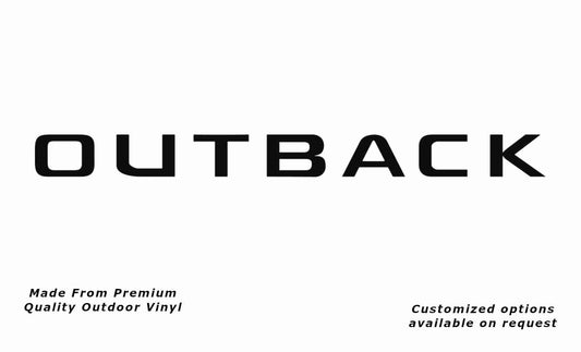 Jayco outback 2013 caravan vinyl replacement decal sticker in black.