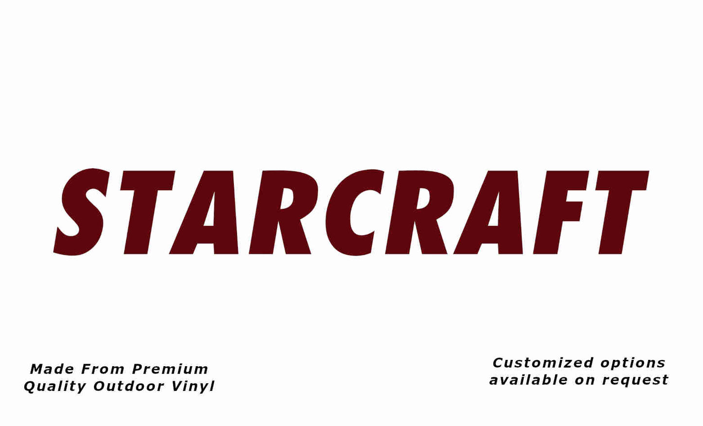 Jayco starcraft 2010 caravan vinyl replacement decal sticker in purple red.