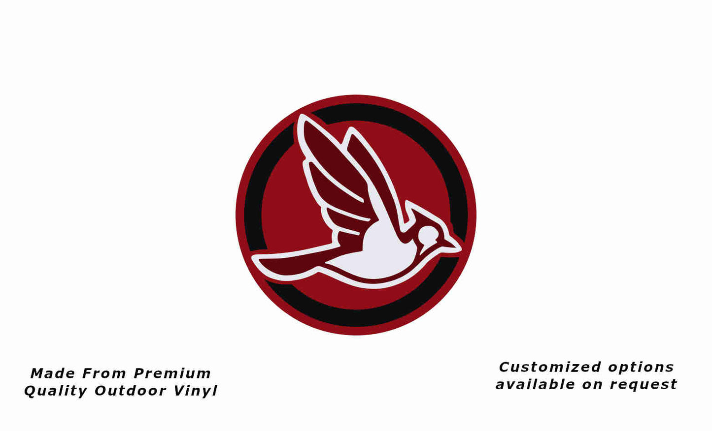 Jayco Bird Right 1992-1994 caravan and camper replacement vinyl decal sticker in dark red, purple red, black and white.