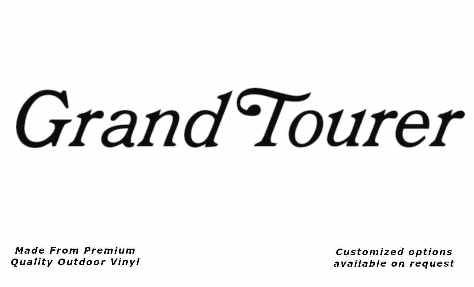 Viscount grand tourer caravan vinyl replacement decal sticker in black.